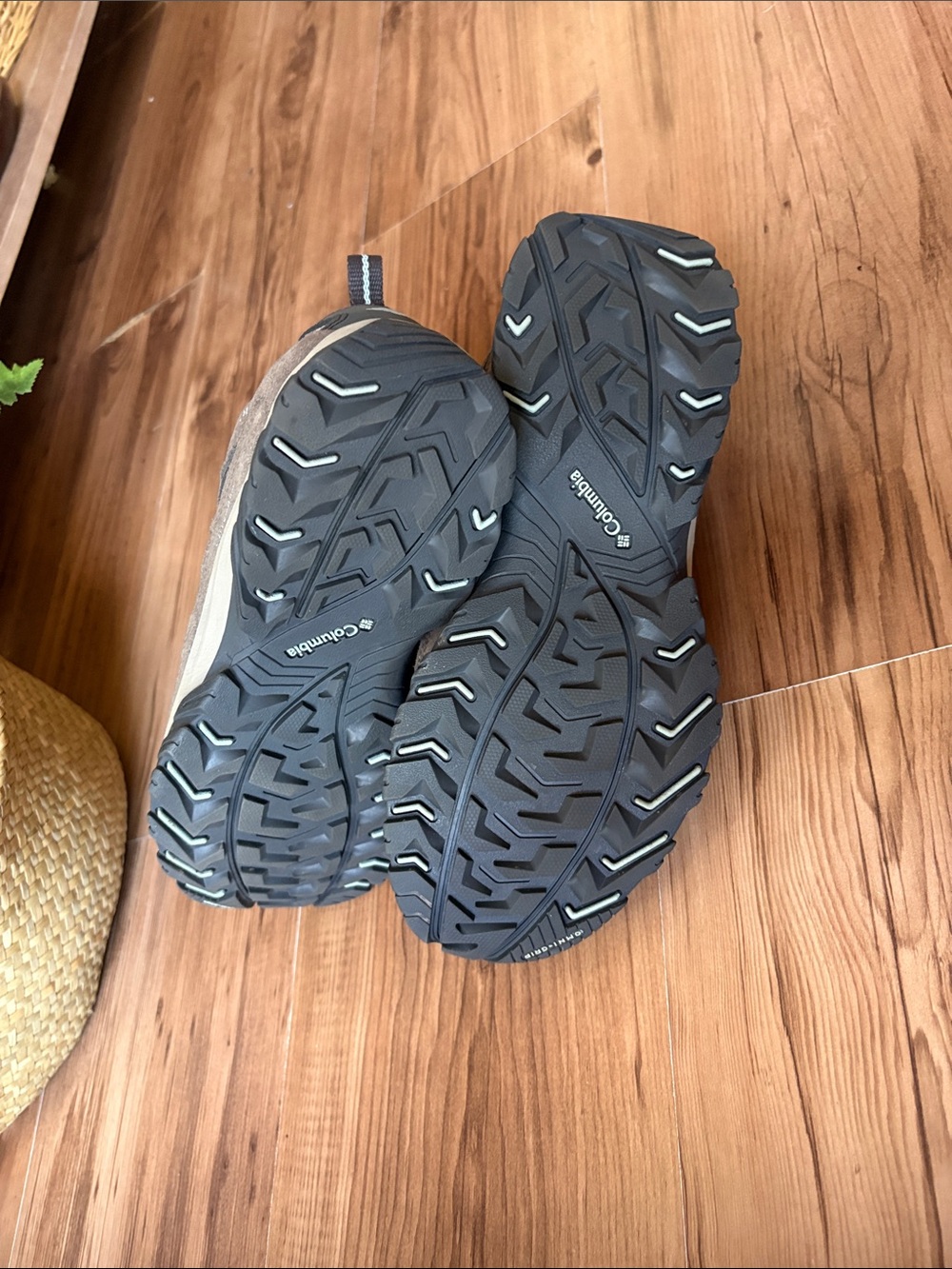 Columbia Brown baby blue and Gray Trail Low-Cut Hiking Shoes - Picture 5 of 5